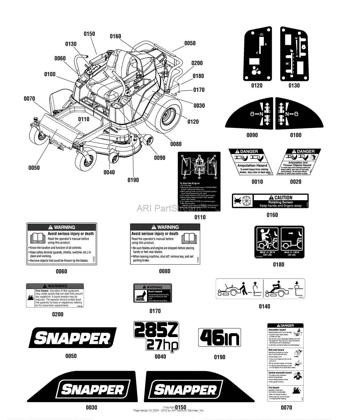 Snapper RZT27460 (7800767-01) 46