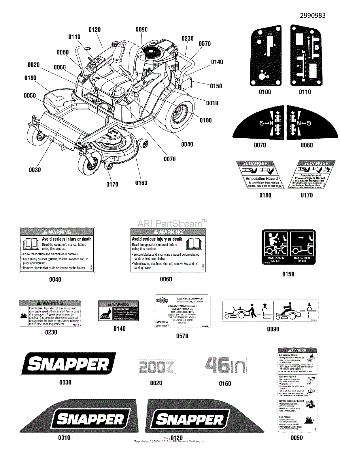 Snapper ZT21546 (2691137-00) 46