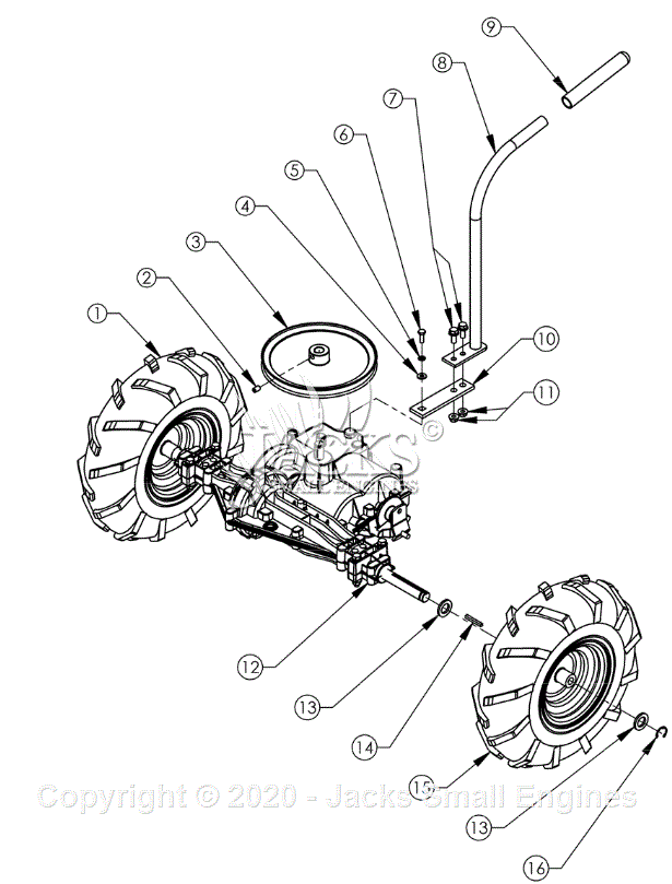 Swisher WHERC10224C And WHERC10224 Parts Diagram for Transaxle Assembly