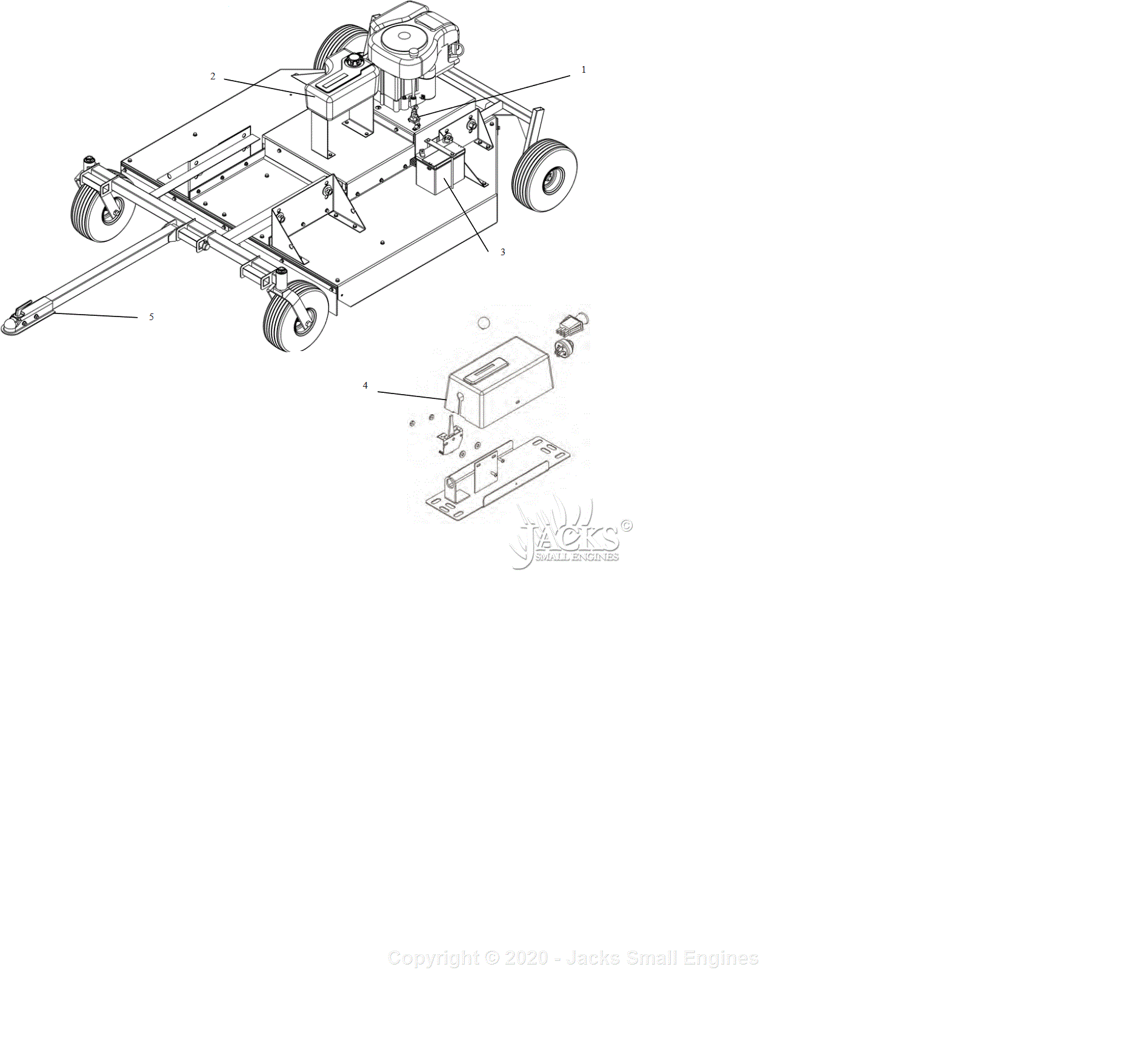 Swisher QBRT18552 Serial #L111-002001 — L111-243999 Parts Diagrams