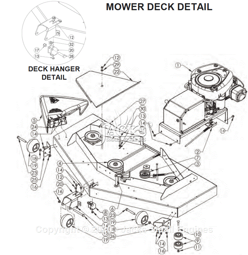 Swisher POL14560ACA Serial L111287001 — L112120999 Parts Diagram