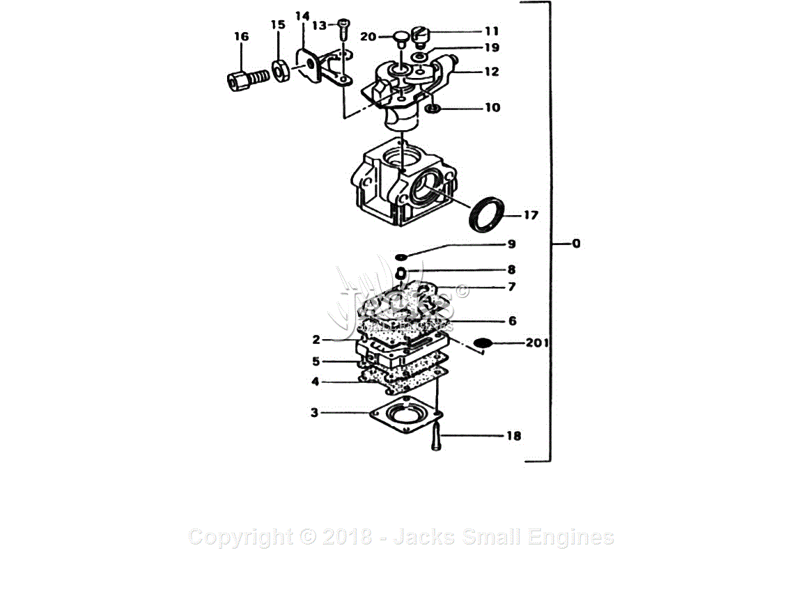 Tanaka TBL-4600 Parts Diagram for Assembly 5 - Carburetor