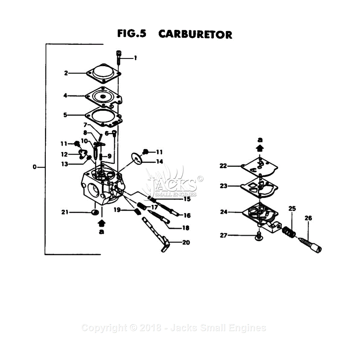 Tanaka ECS-330 Parts Diagram for Assembly 5 - Carburetor