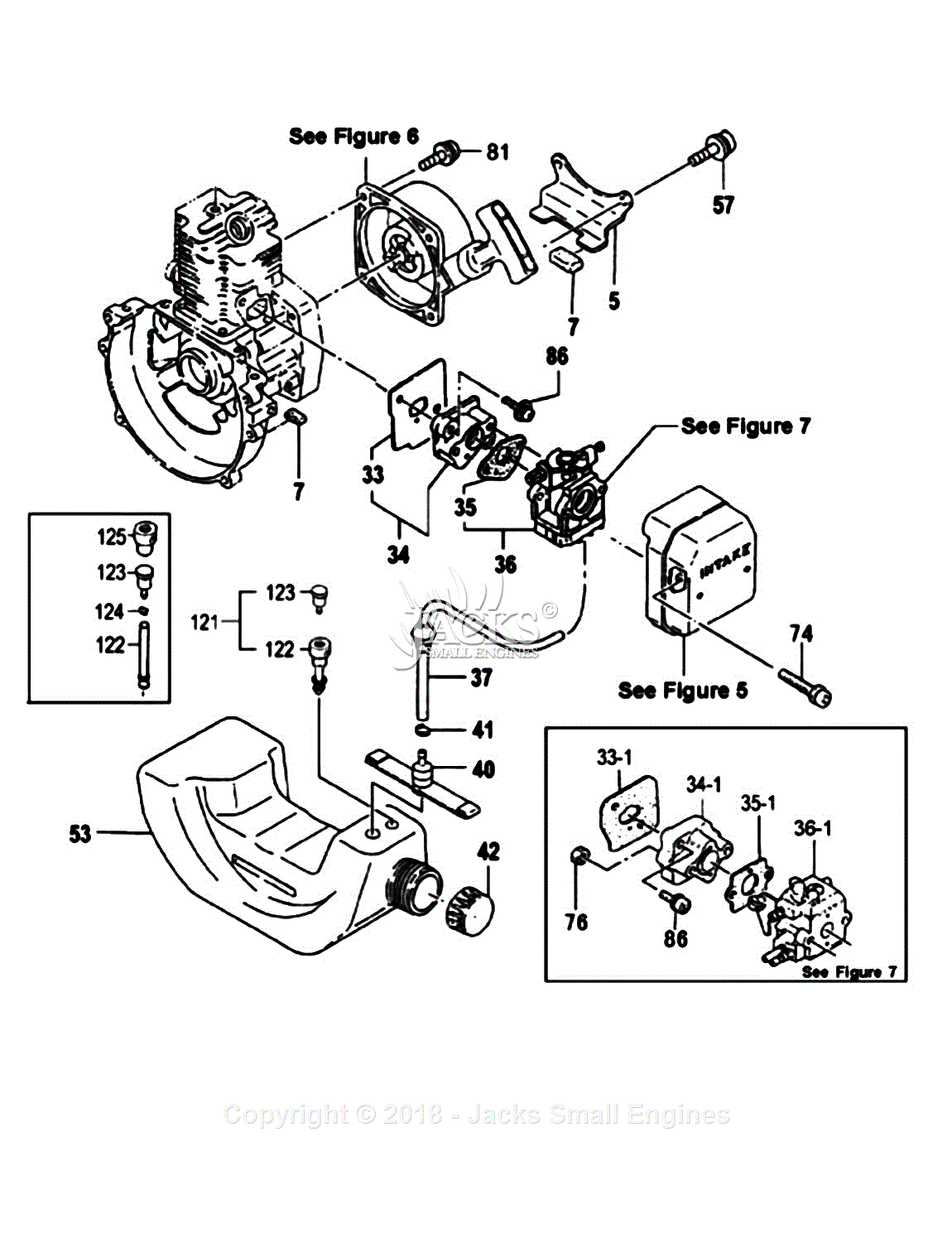 Tanaka TED-262 Parts Diagram for Assembly 1 - Fuel System