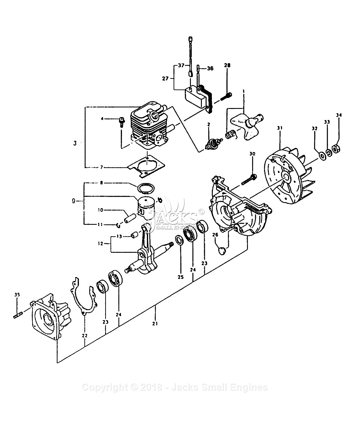 Tanaka Tht-2100 Parts Diagram For Assembly 1