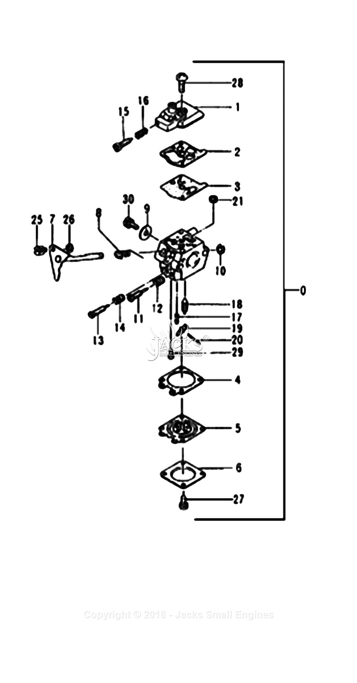 Tanaka TIA-340 Parts Diagram for Assembly 7 - Carburetor