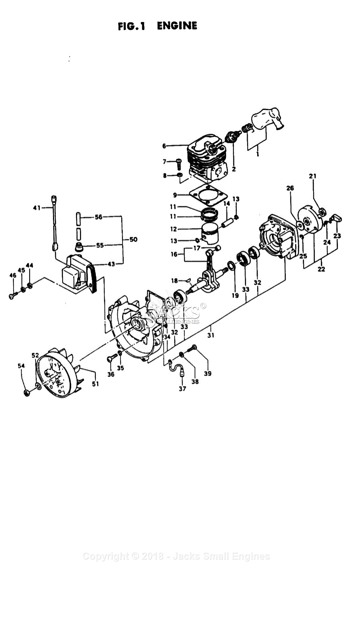 Tanaka Tbc-220ss Parts Diagram For Assembly 1 - Engine