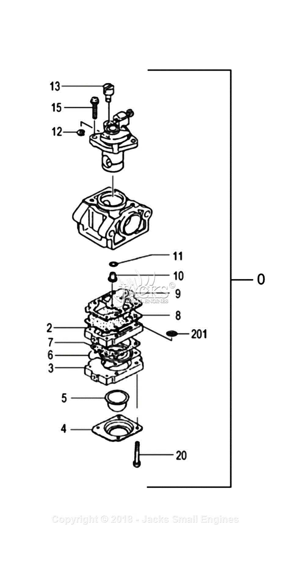 Tanaka TBC-255PF Parts Diagram for Assembly 7 - Carburetor