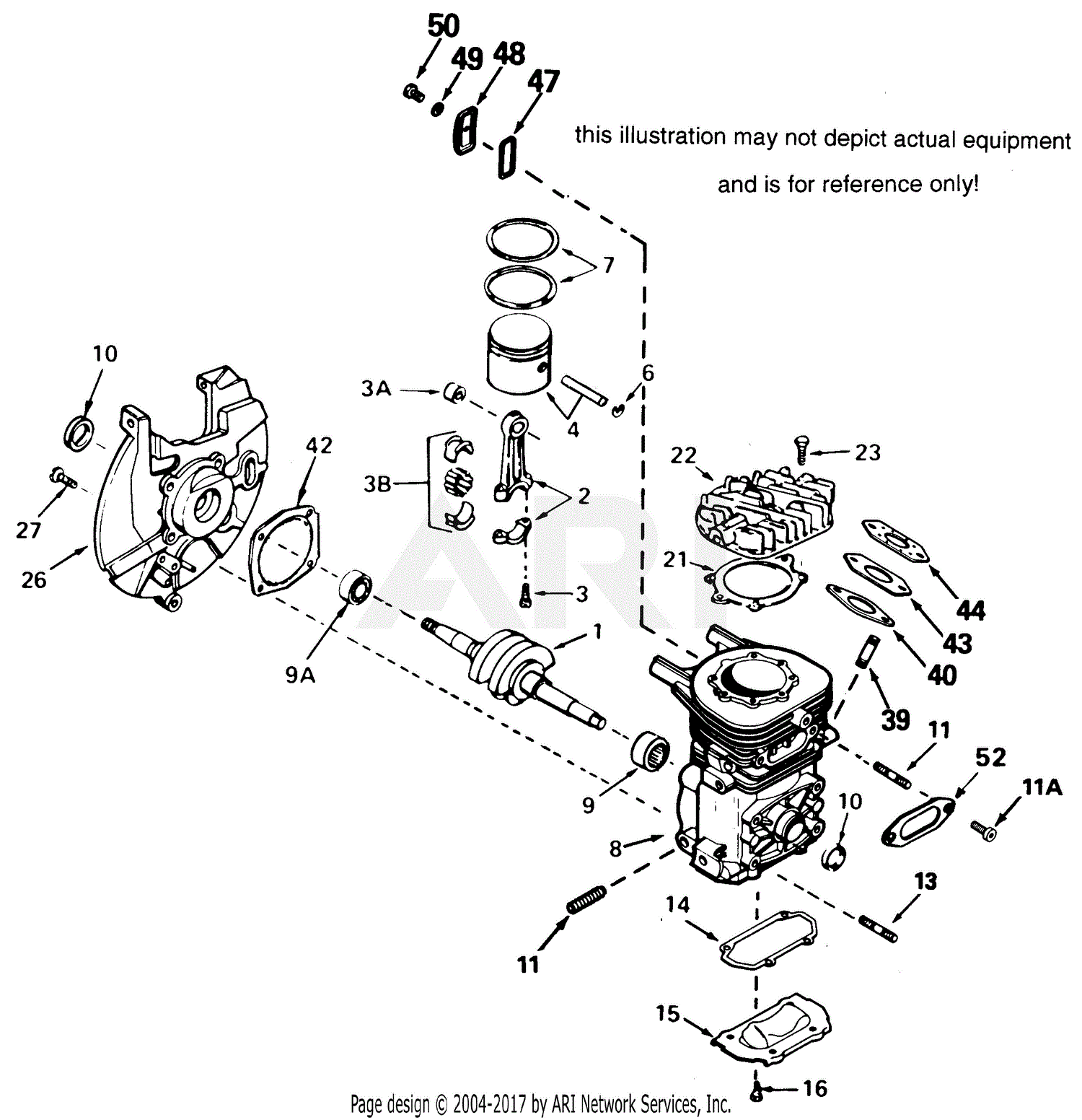 Tecumseh SBH-710437 710437-SBH Parts Diagram for Engine Parts List