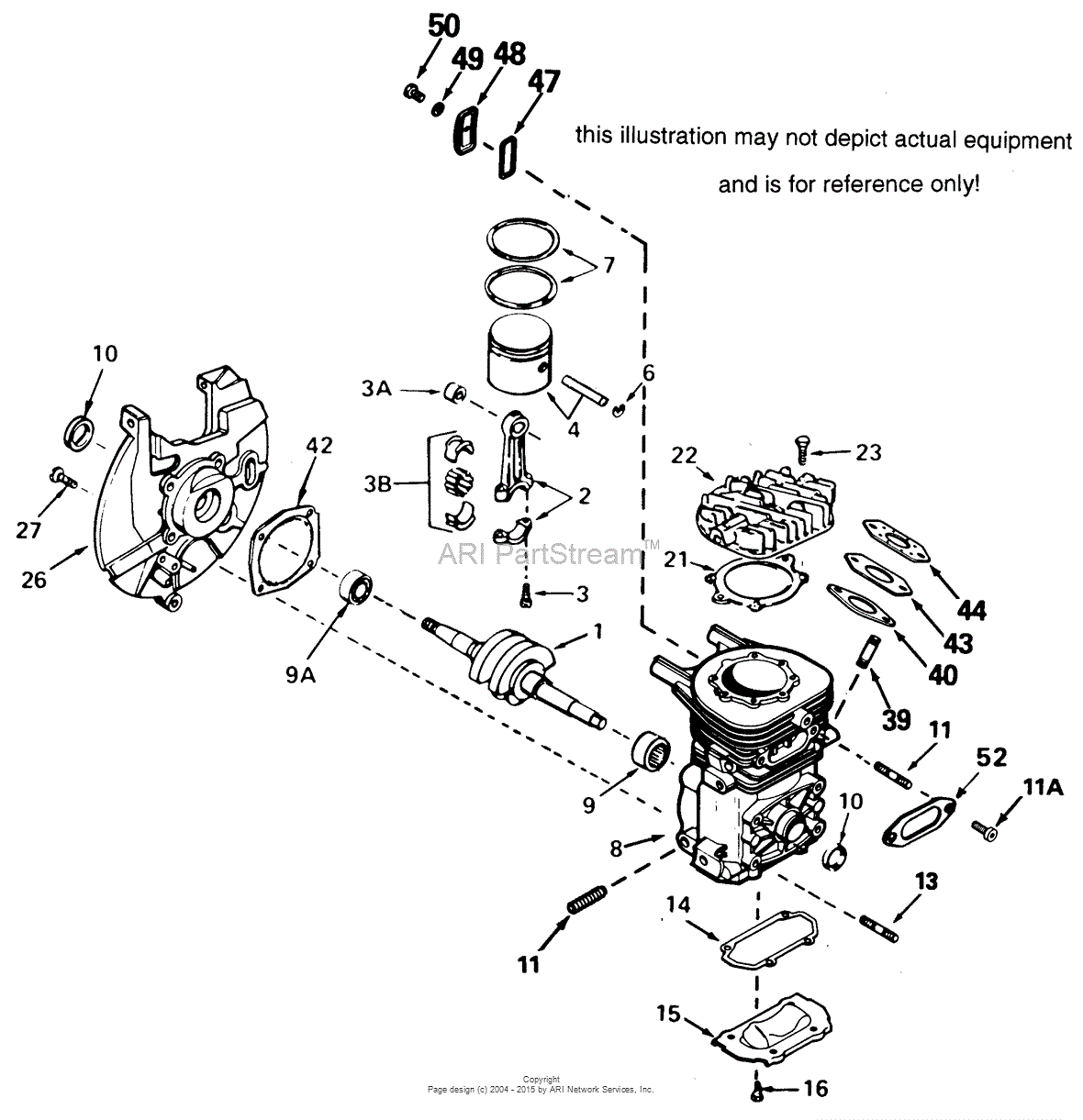 Tecumseh SBH-710474A Parts Diagram for Engine Parts List