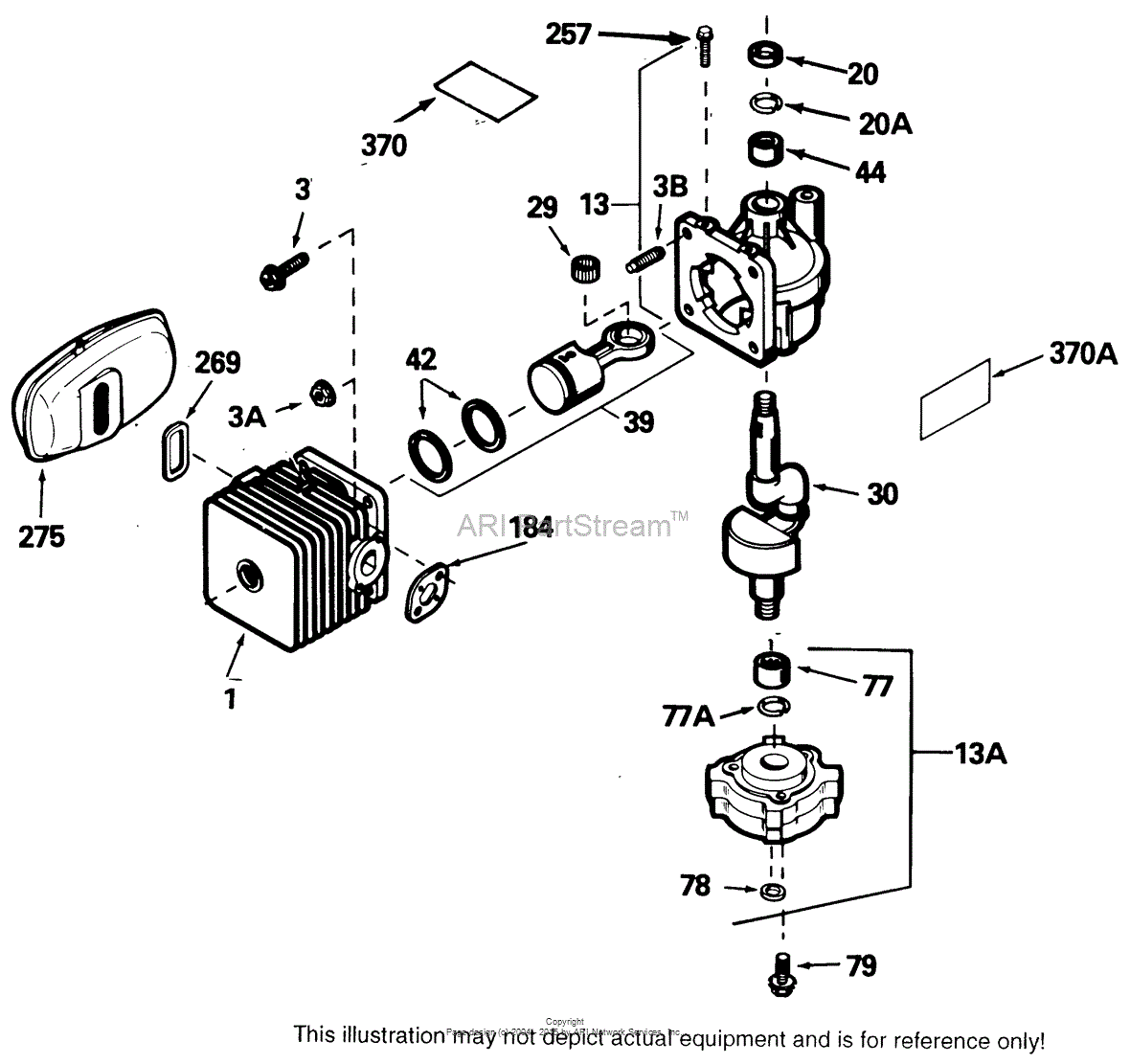 Tecumseh SBV710444A Parts Diagram for Engine Parts List
