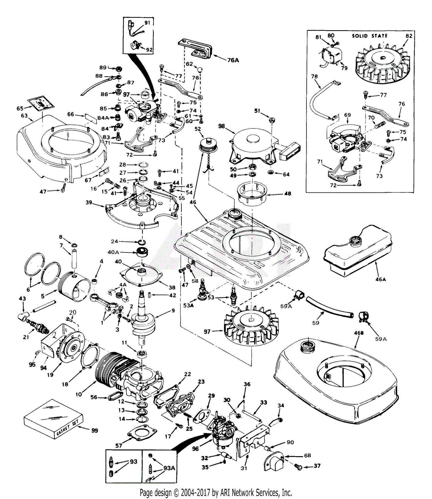 Tecumseh AV520-642-01 01-AV520-642 642-01-AV520 Parts Diagram for ...