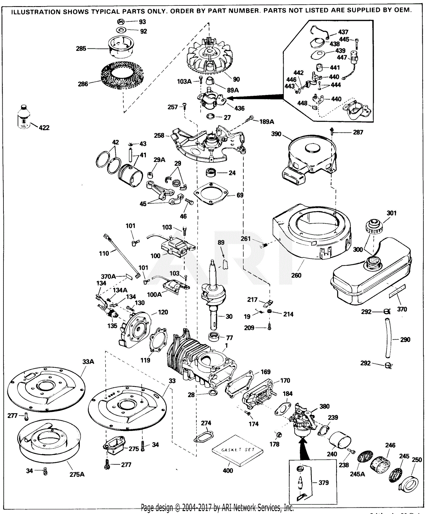 Tecumseh AV A A AV A AV Parts Diagram For Engine Parts List