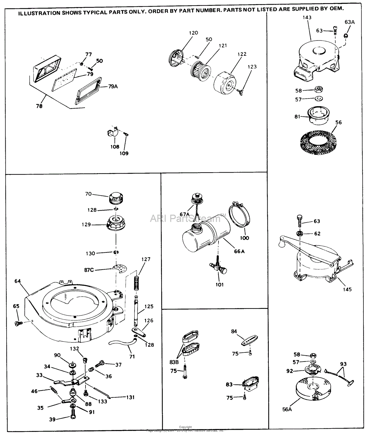 Tecumseh AV520-670-05F Parts Diagram for Engine Parts List #2