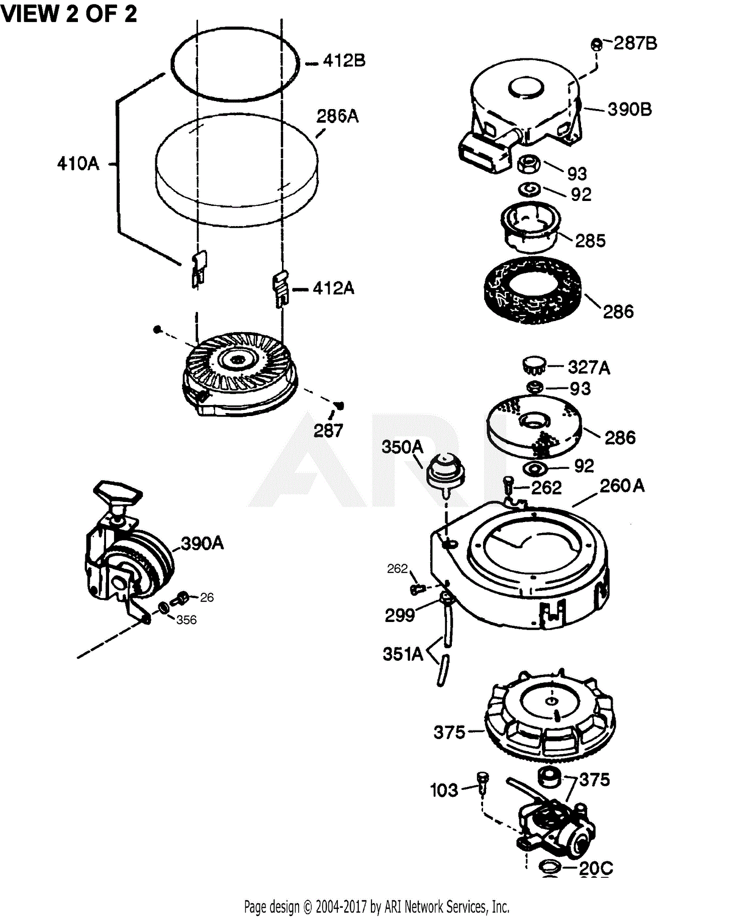 Tecumseh AV520-670155V 670155V-AV520 Parts Diagram for Engine Parts List #2