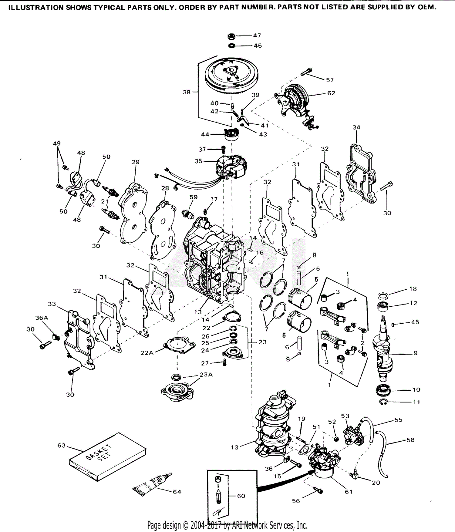 Tecumseh Bv1500-380 380-bv1500 Parts Diagram For Engine Parts List