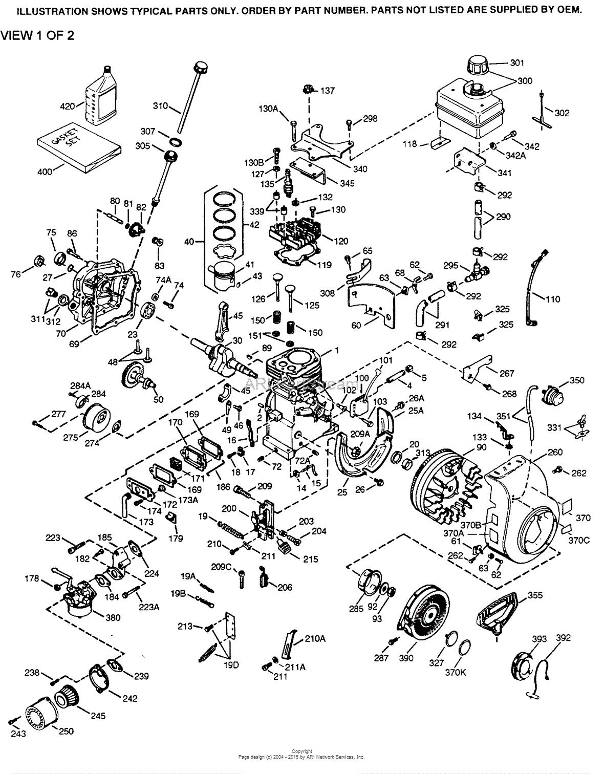 Tecumseh Hsk35 45554t Parts Diagram For Engine Parts List 1