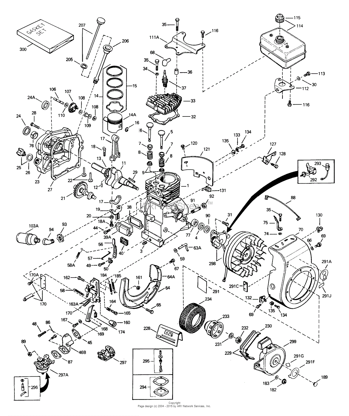 Tecumseh H35-45572N Parts Diagram for Engine Parts List #1