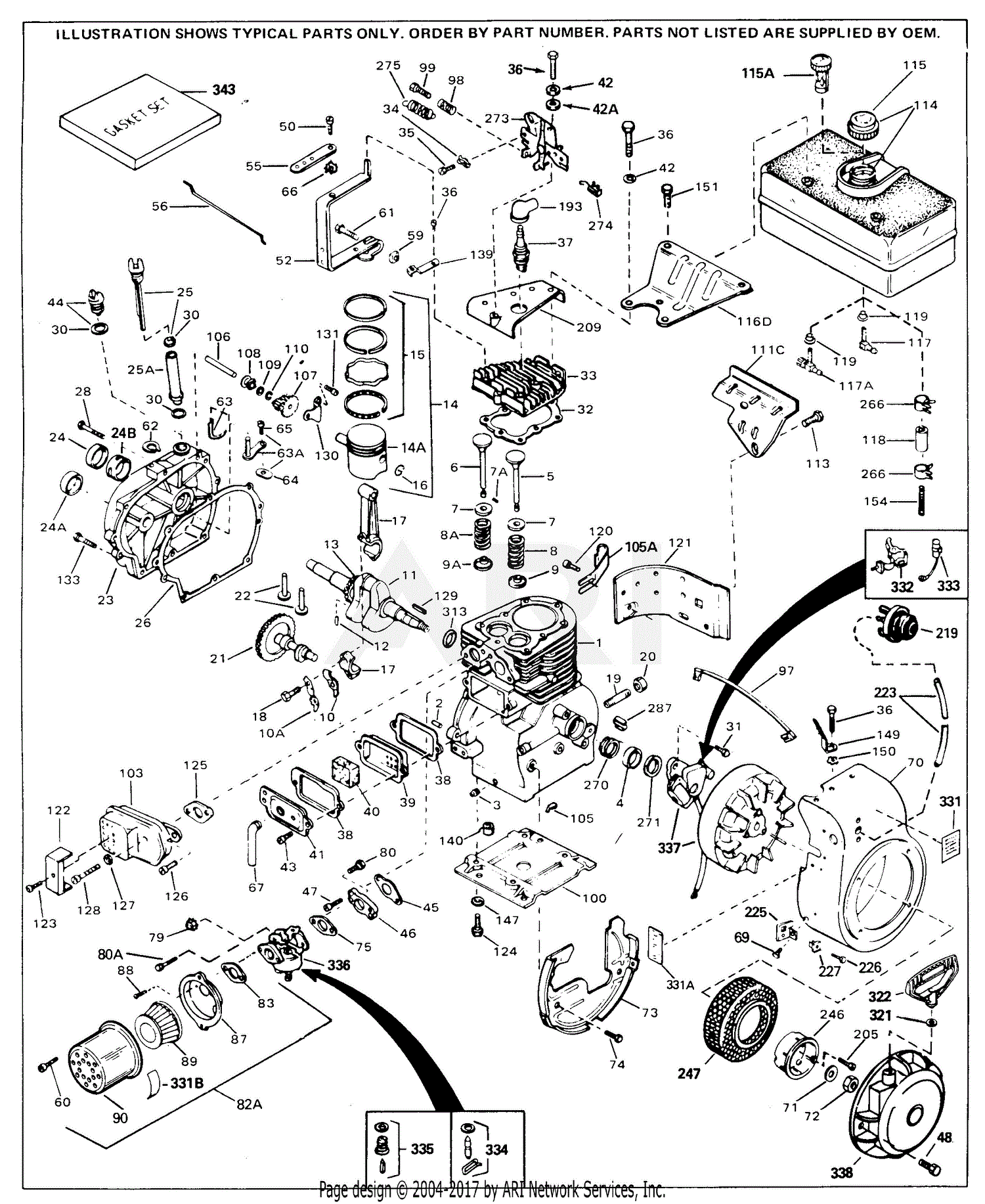 Tecumseh H70-130181B 130181B-H70 143-646082 Craftsman Parts Diagram for ...