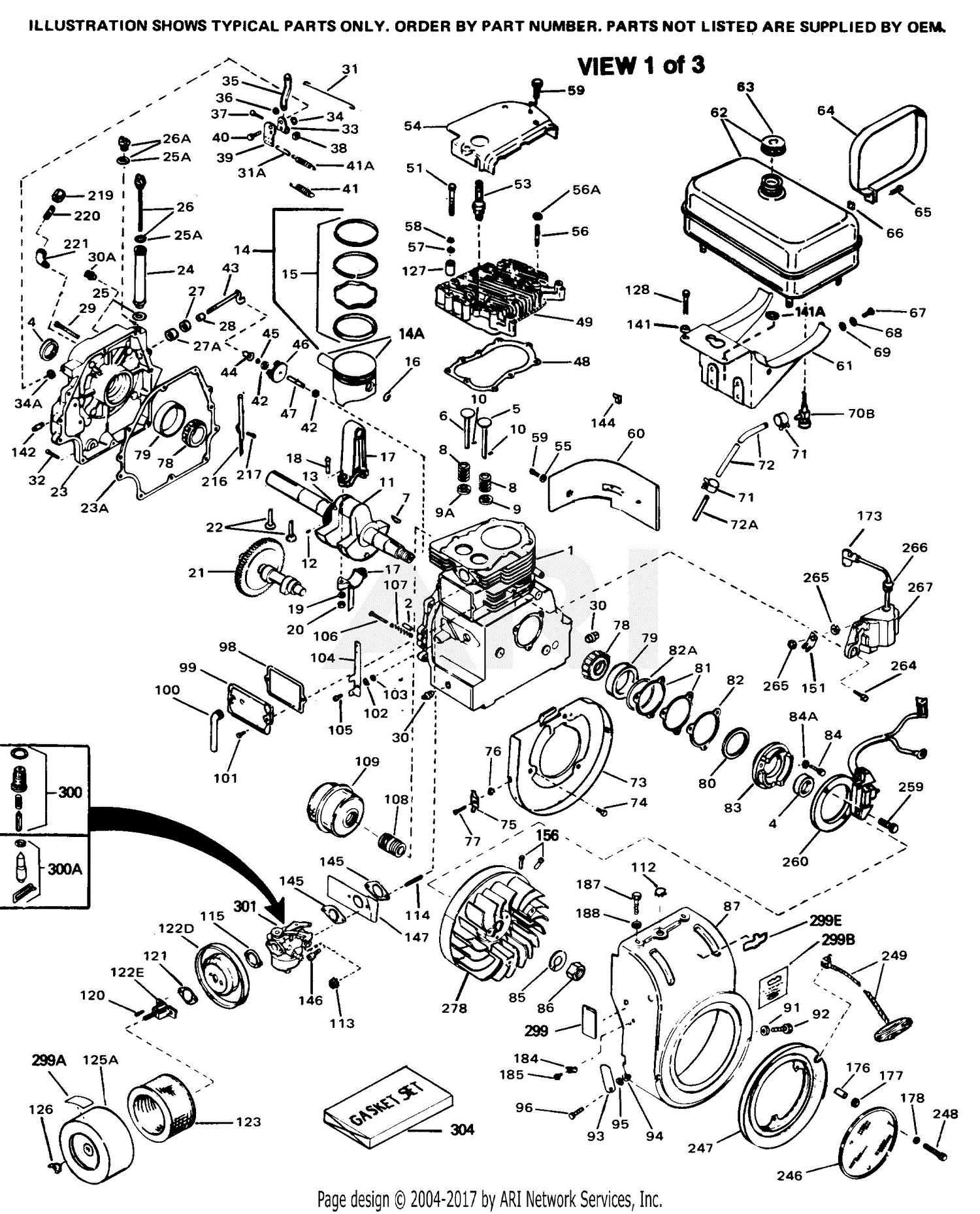 Tecumseh HH100-115267J - Tecumseh Engine Engine Parts List #3 Parts Lookup  with Diagrams