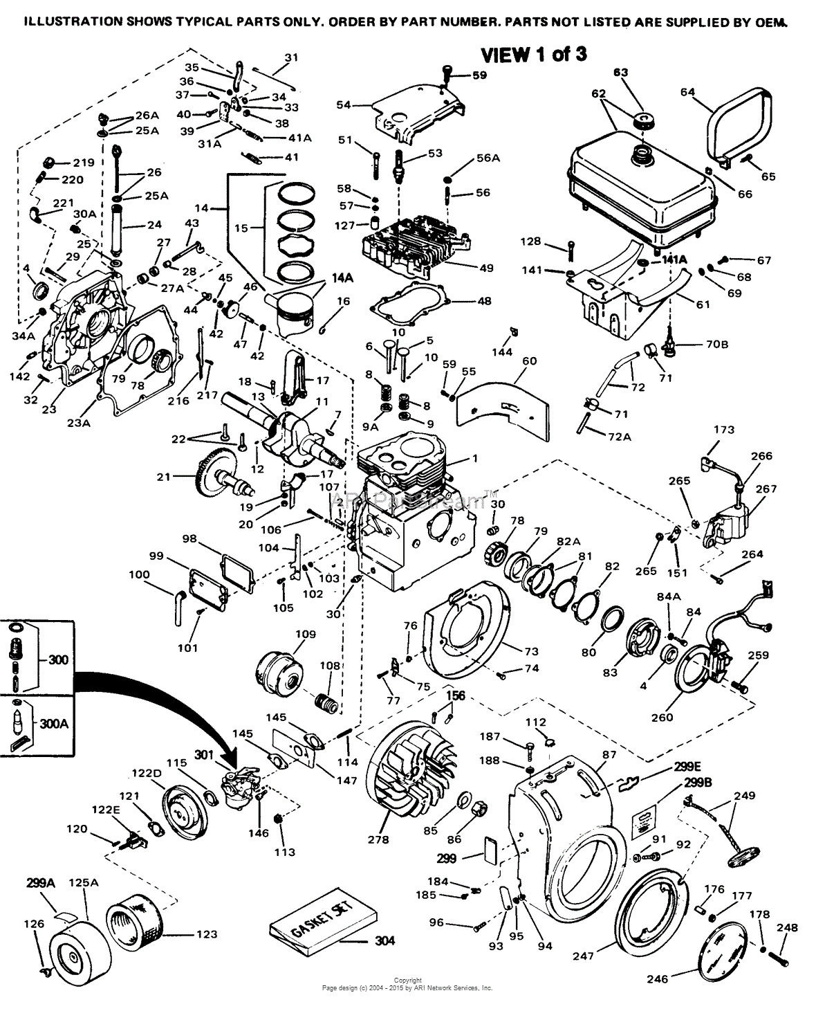 Tecumseh Hh120 120045c Parts Diagram For Engine Parts List 1
