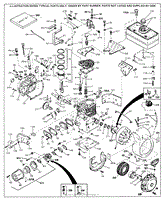 Tecumseh HH70-140038C Parts Diagram for Engine Parts List #1