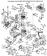 Tecumseh HM100-159024C 159024C-HM100 Parts Diagram for Engine Parts List #1