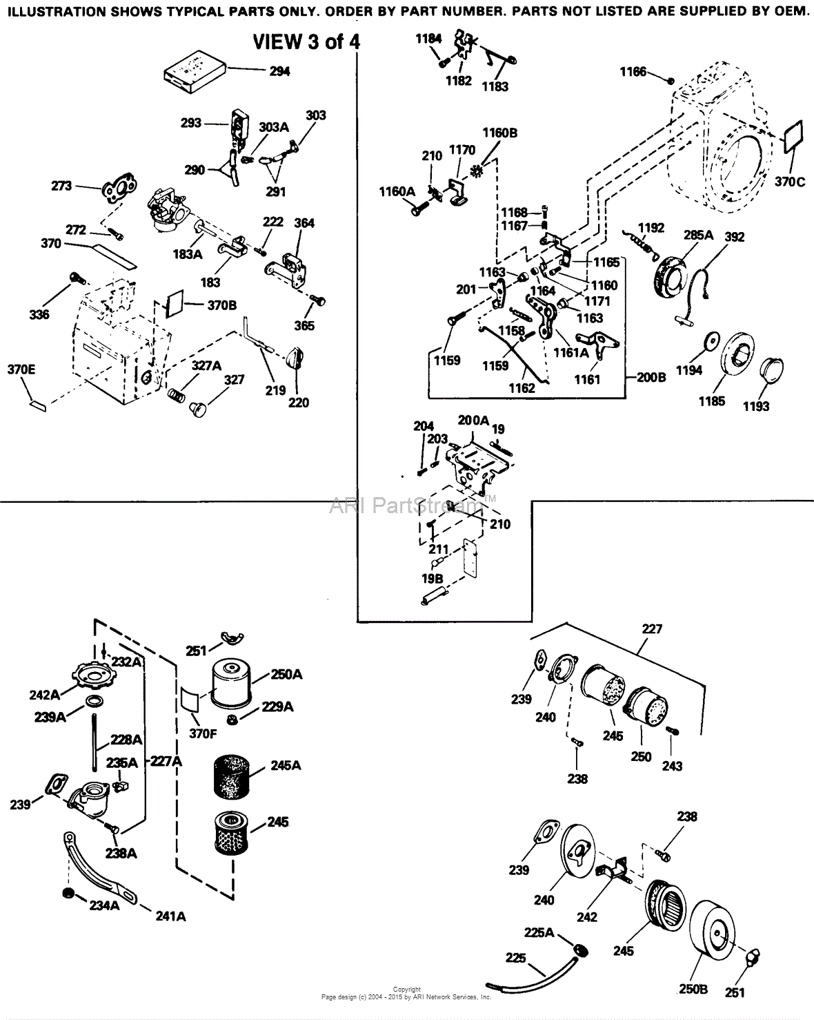 100 of parts Tecumseh Engine Diagram List Parts HM100 #3 for 159094J Parts