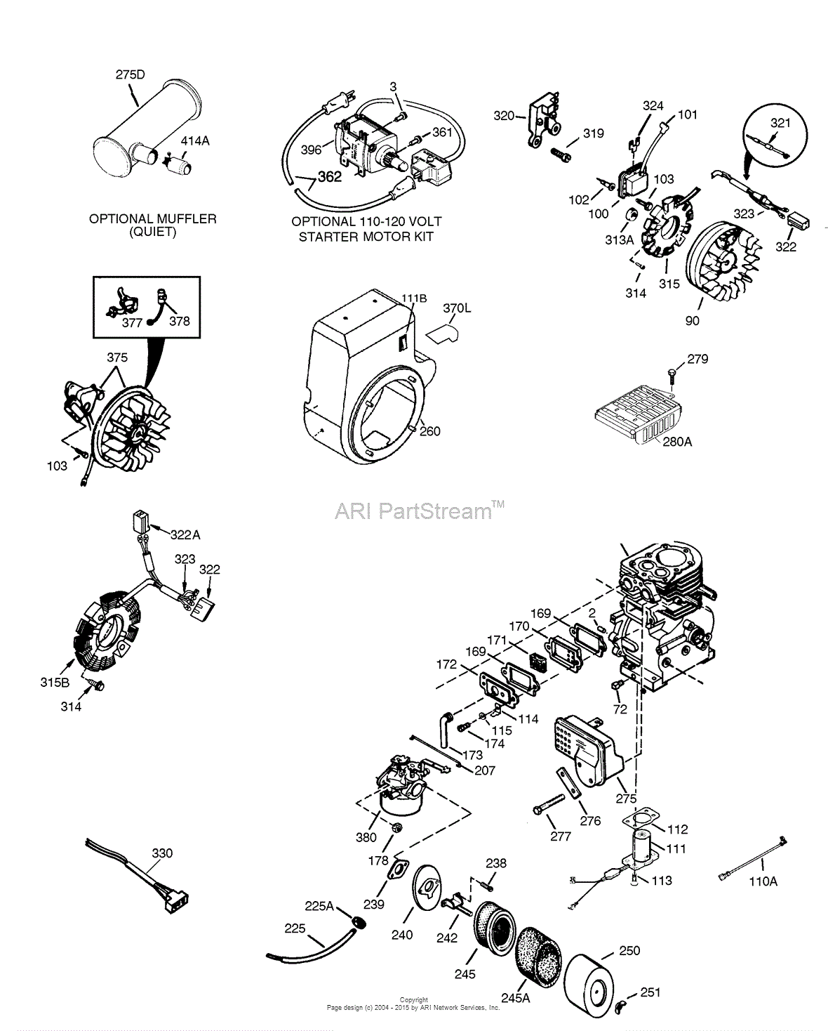 Tecumseh HH100-115267J - Tecumseh Engine Engine Parts List #3 Parts Lookup  with Diagrams