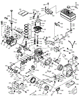 Tecumseh HM100-159409P Parts Diagram for Engine Parts List #HM1003B