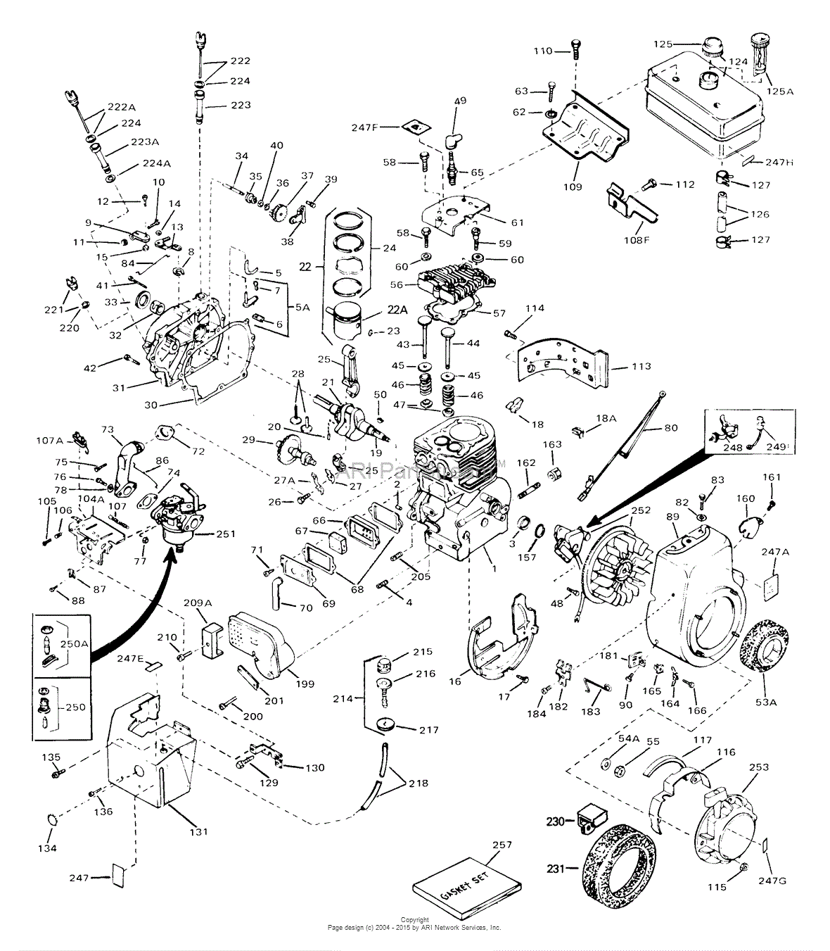 Tecumseh Hm80-155128c Parts Diagram For Engine Parts List #1