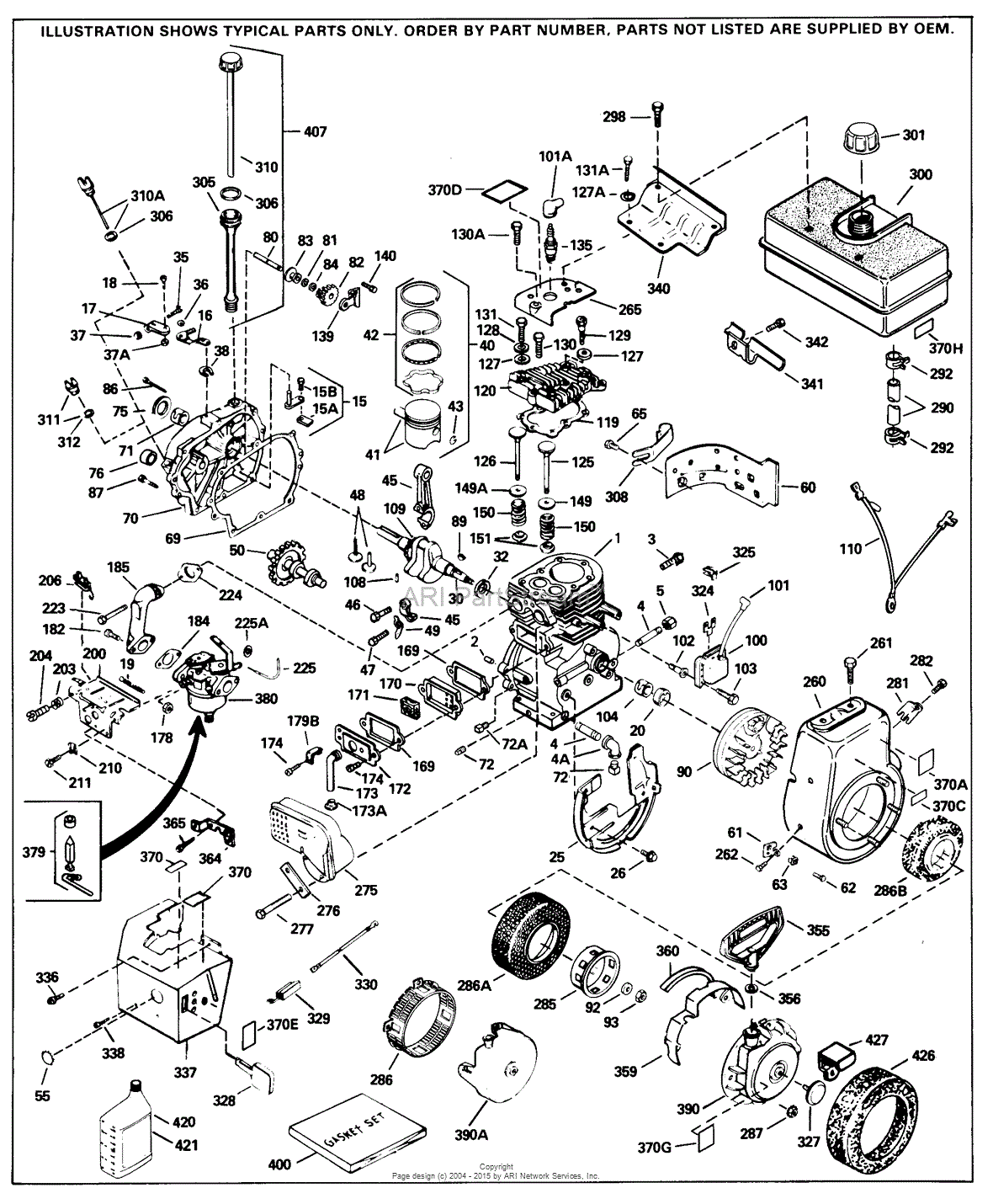 Tecumseh HM E Parts Diagram For Engine Parts List