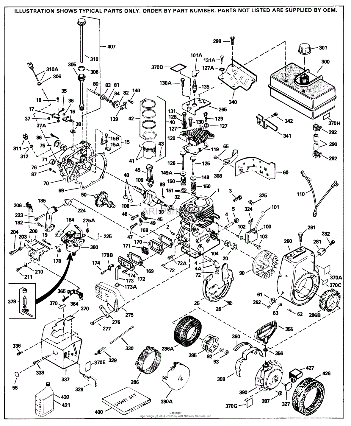 Tecumseh HM F Parts Diagram For Engine Parts List