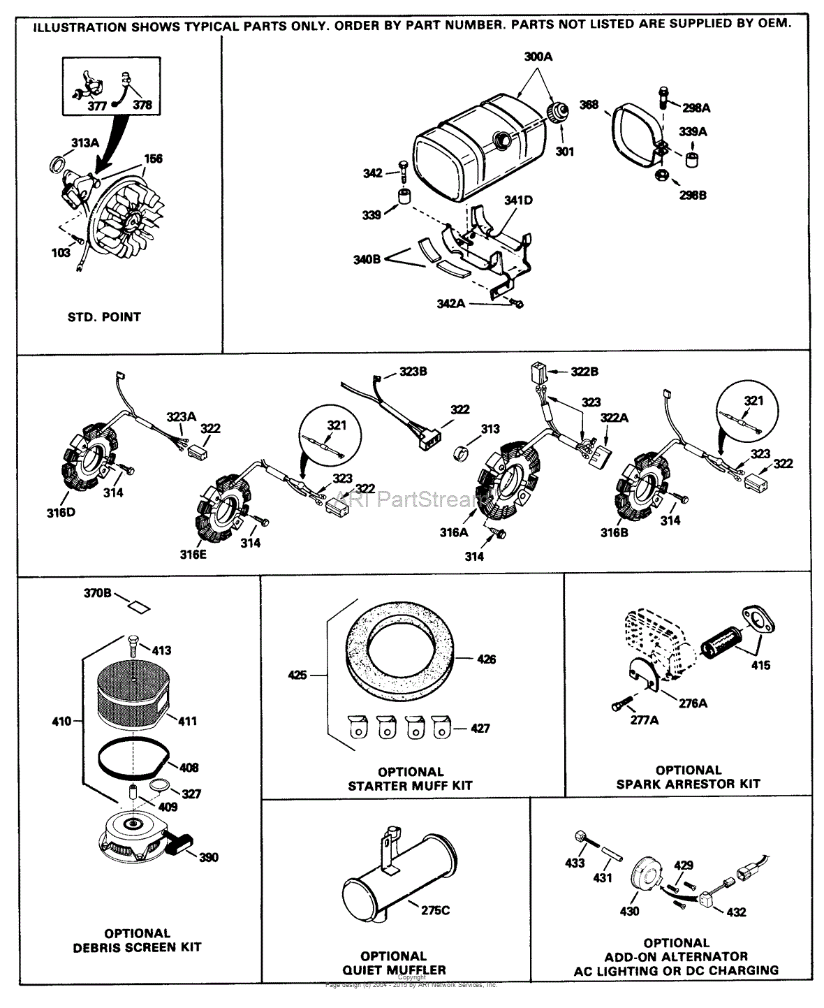 Tecumseh HM80-155354N Parts Diagram for Engine Parts List #4