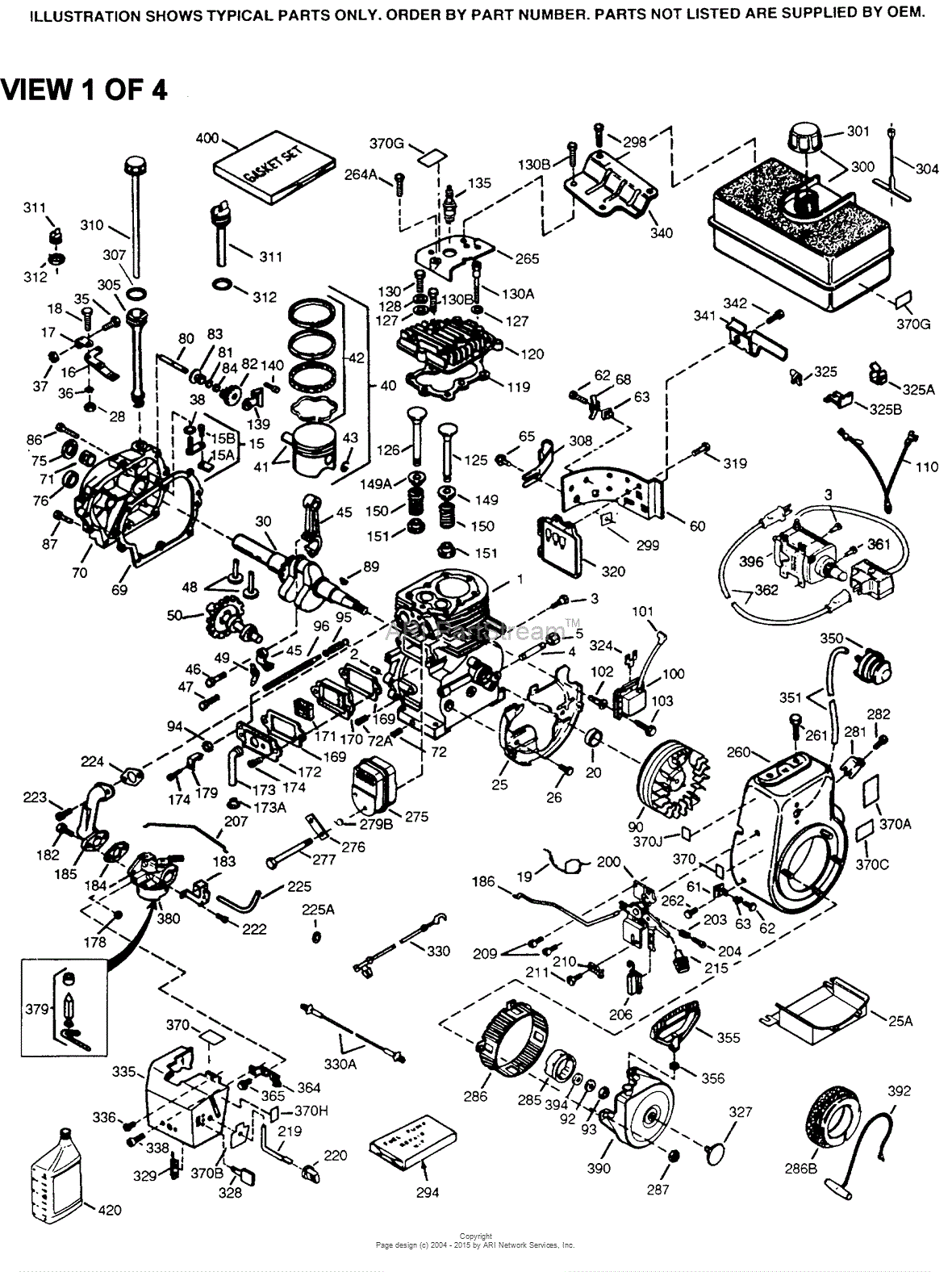 Tecumseh HM80-155653T Parts Diagram for Engine Parts List #1 tecumseh 2 cycle engine diagram 