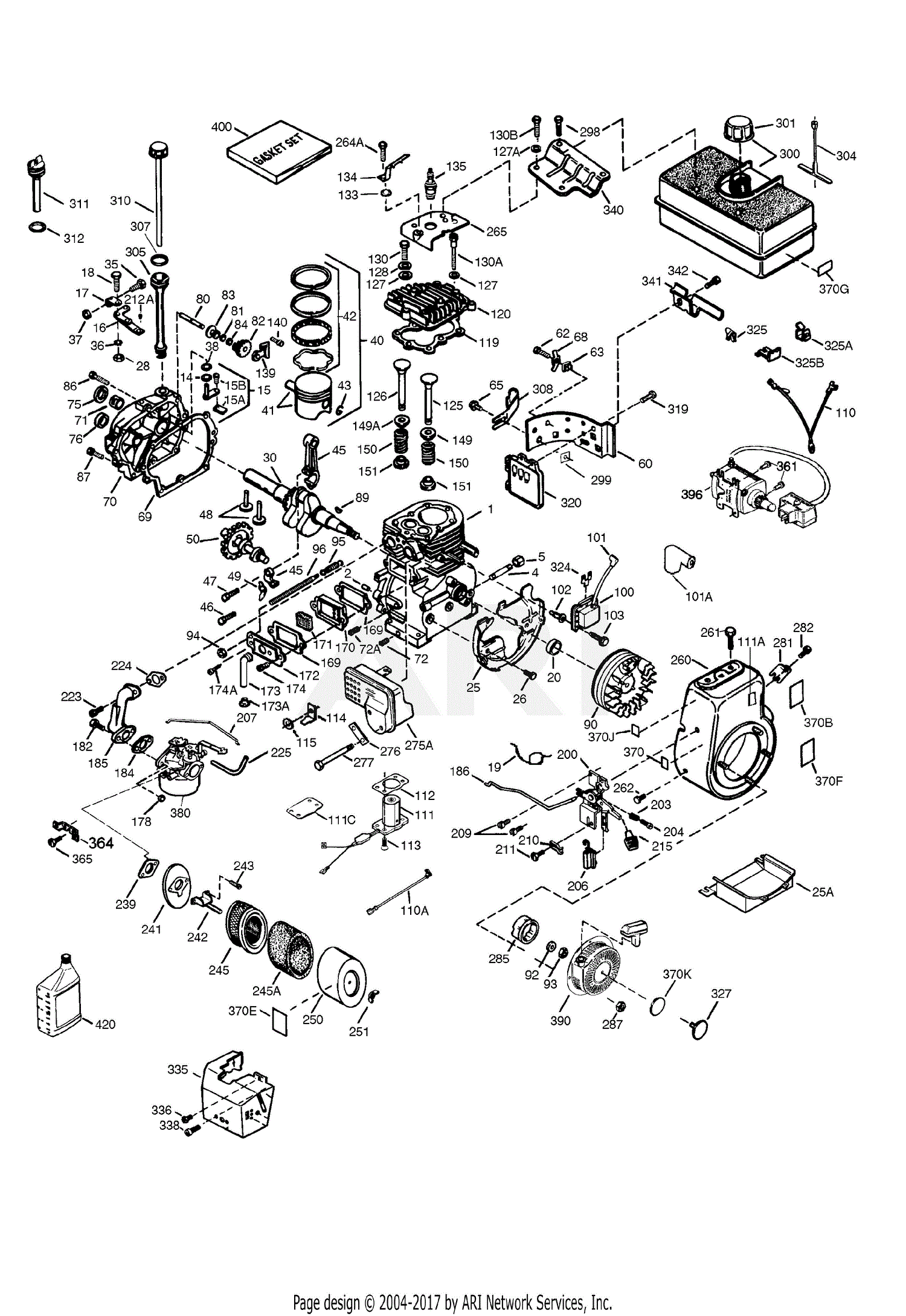 Tecumseh HM80-155657W 155657W-HM80 Parts Diagram for Engine Parts List ...