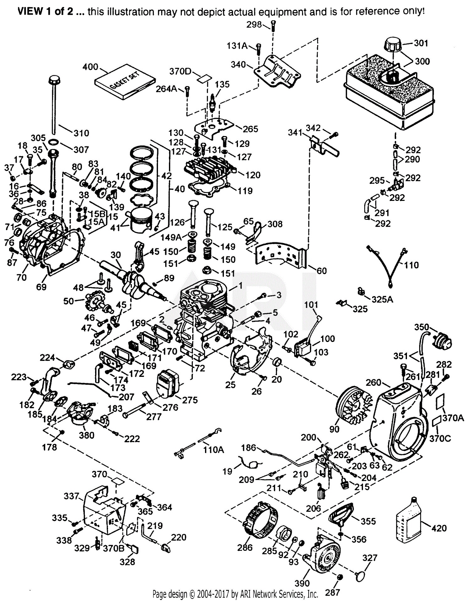 Tecumseh HMSK80-155316S 155316S-HMSK80 Parts Diagram for Engine Parts ...