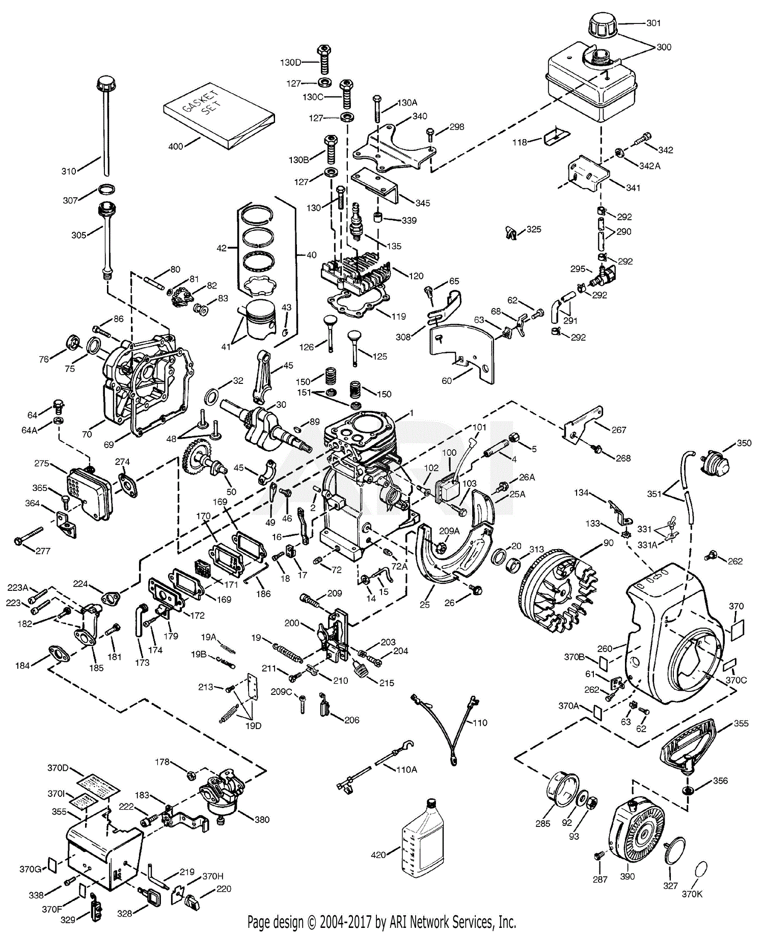 Tecumseh Hs50-67344h 67344h-hs50 Parts Diagram For Engine Parts List #1