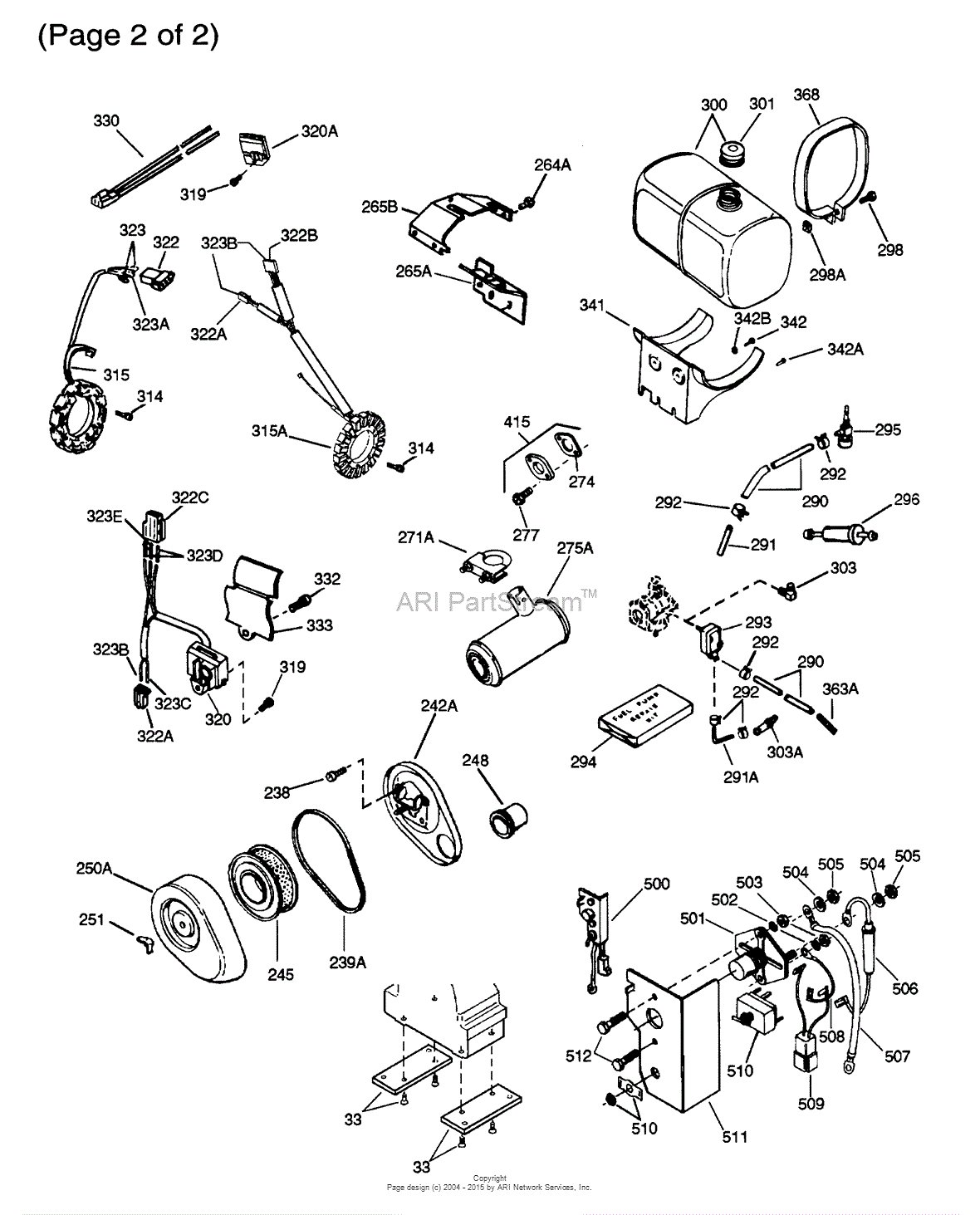 Tecumseh OH160-170084F Parts Diagram for Engine Parts List #2