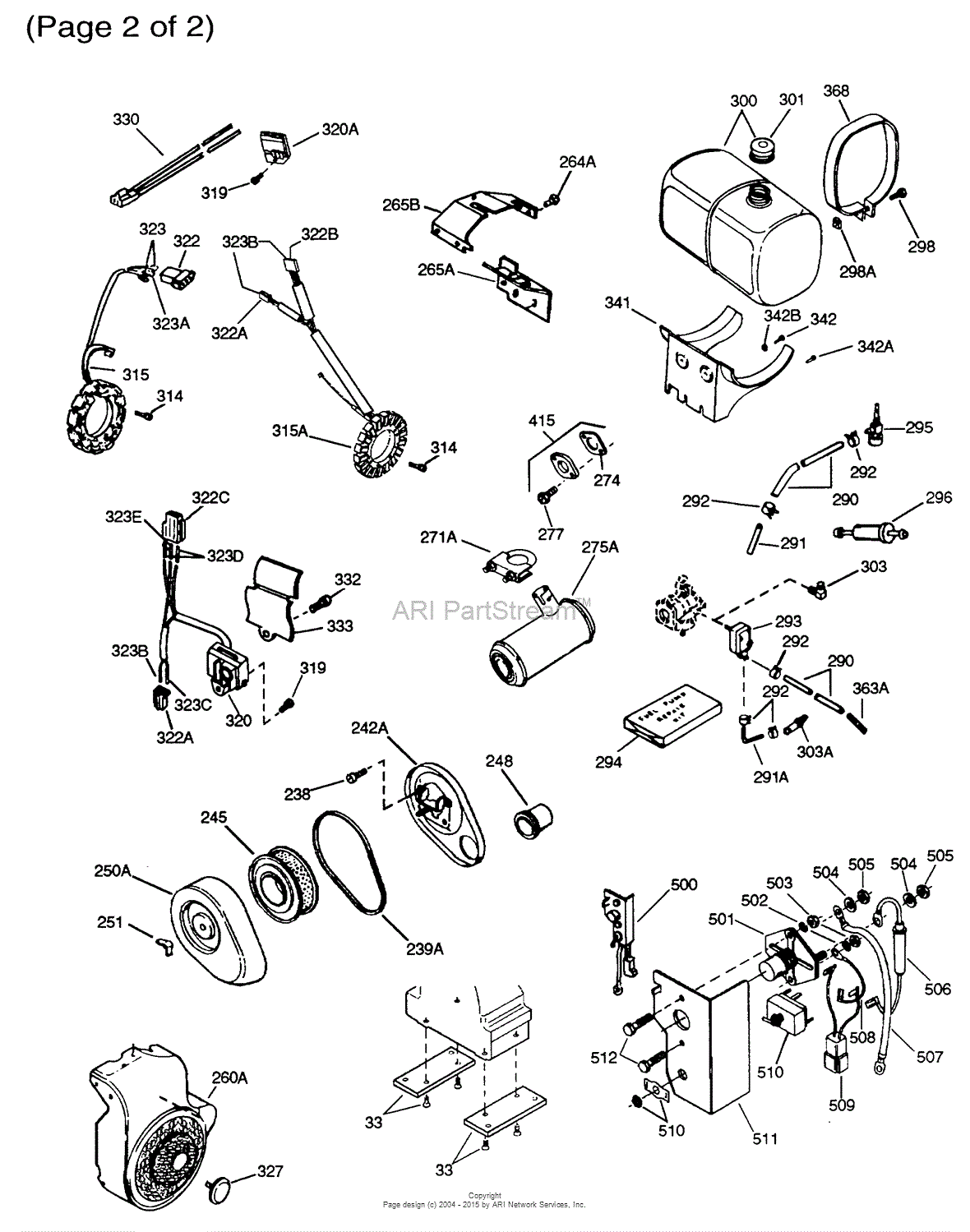 Tecumseh OH180-180051F Parts Diagram for Engine Parts List #2