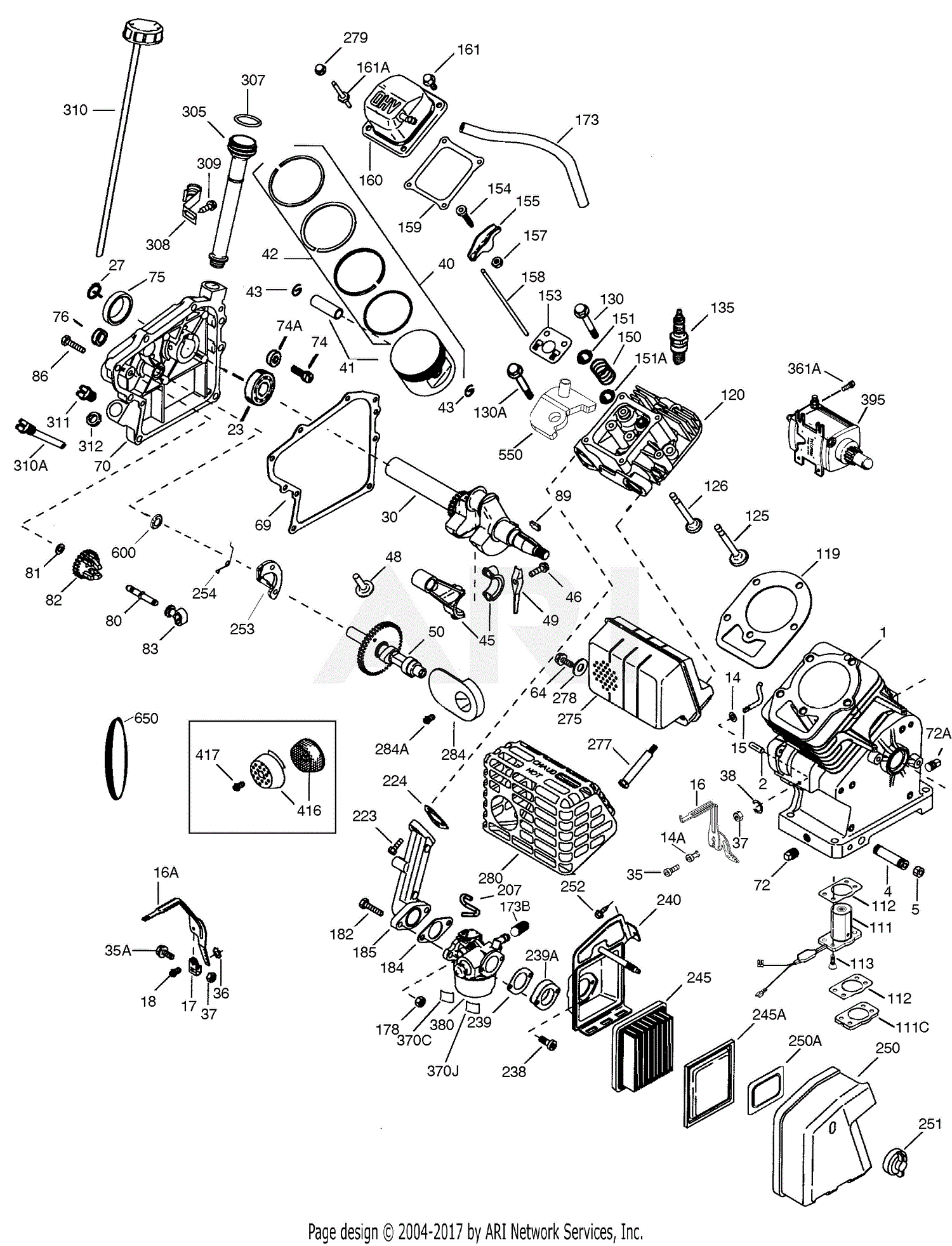 Tecumseh OH195EP-71813B 71813B-OH195EP Parts Diagrams