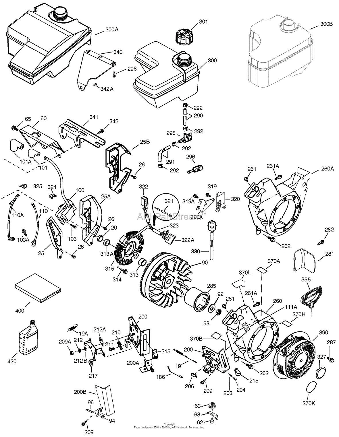 Tecumseh OHH50-68022F Parts Diagram for Engine Parts List #2 kawasaki ar 50 wiring diagram 