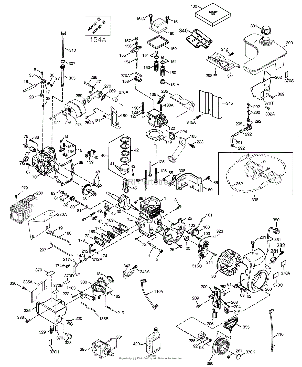 Tecumseh Ohsk110 221716d Parts Diagram For Engine Parts List 1