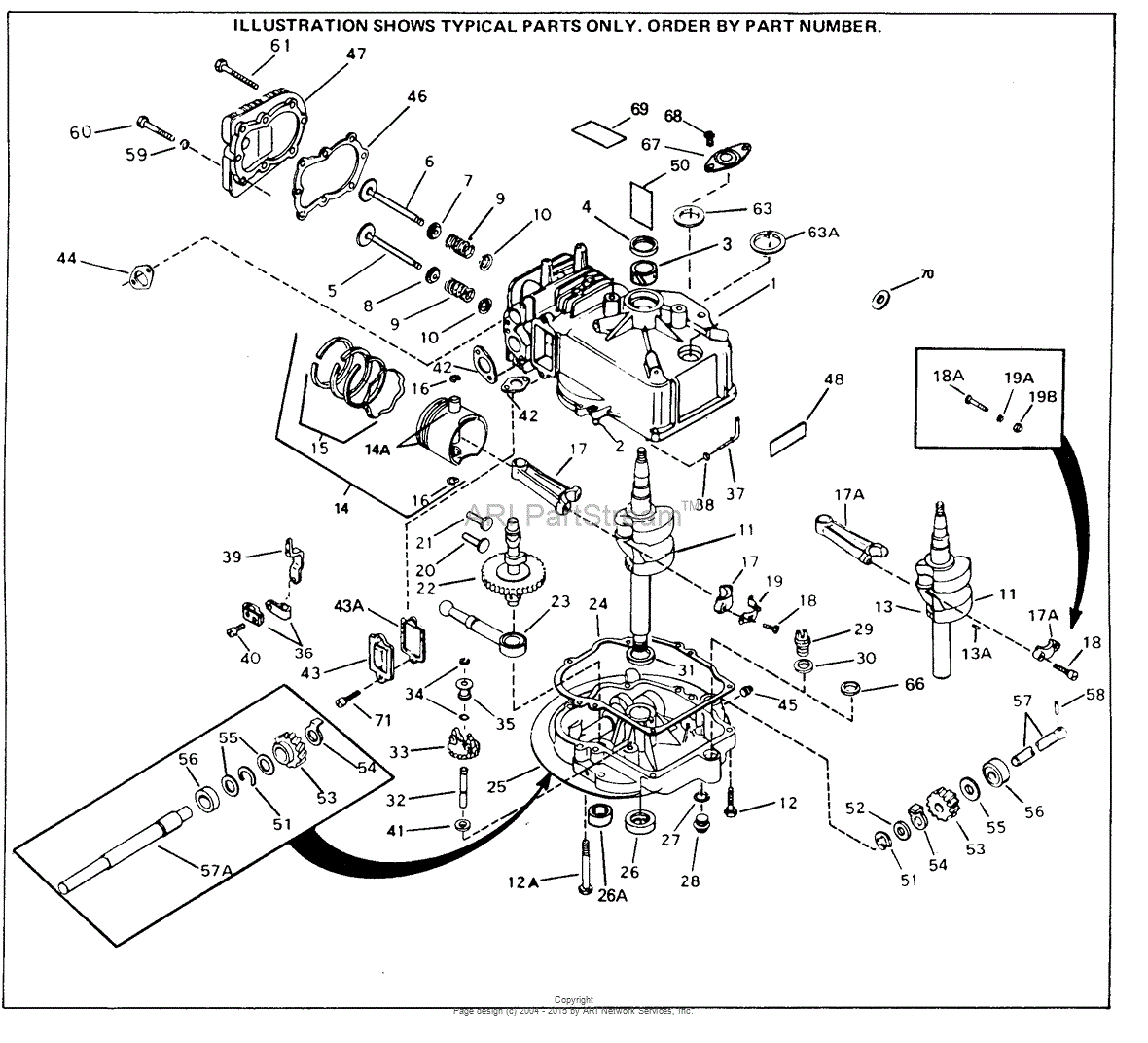 Tecumseh SBV-SBV-212 Parts Diagram for Engine Parts List