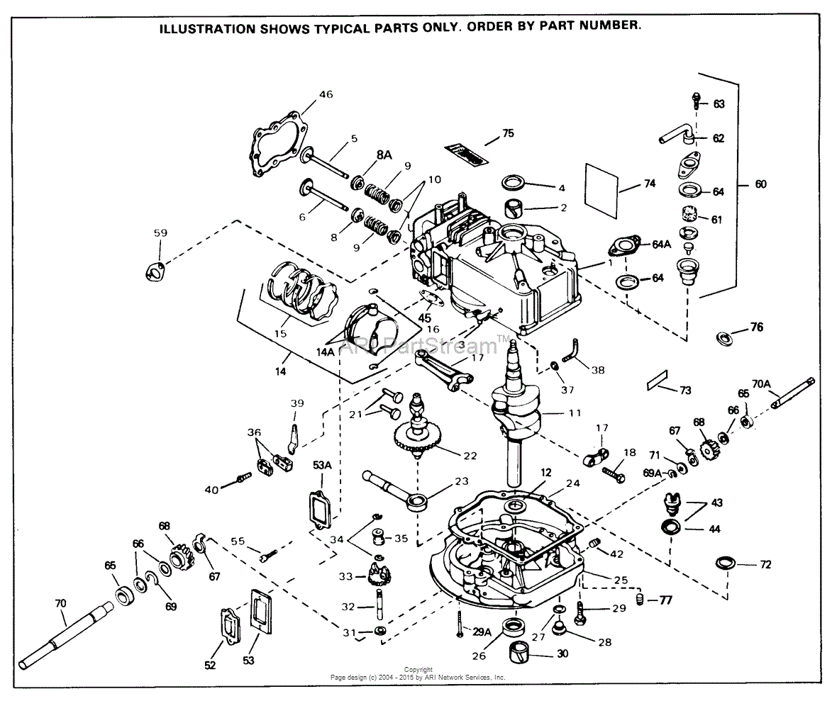 Tecumseh SBV-SBV-409 Parts Diagram for Engine Parts List