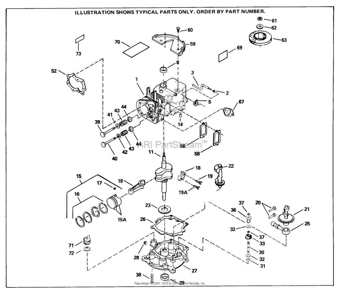 Tecumseh SBV-SBV-504 Parts Diagram for Engine Parts List