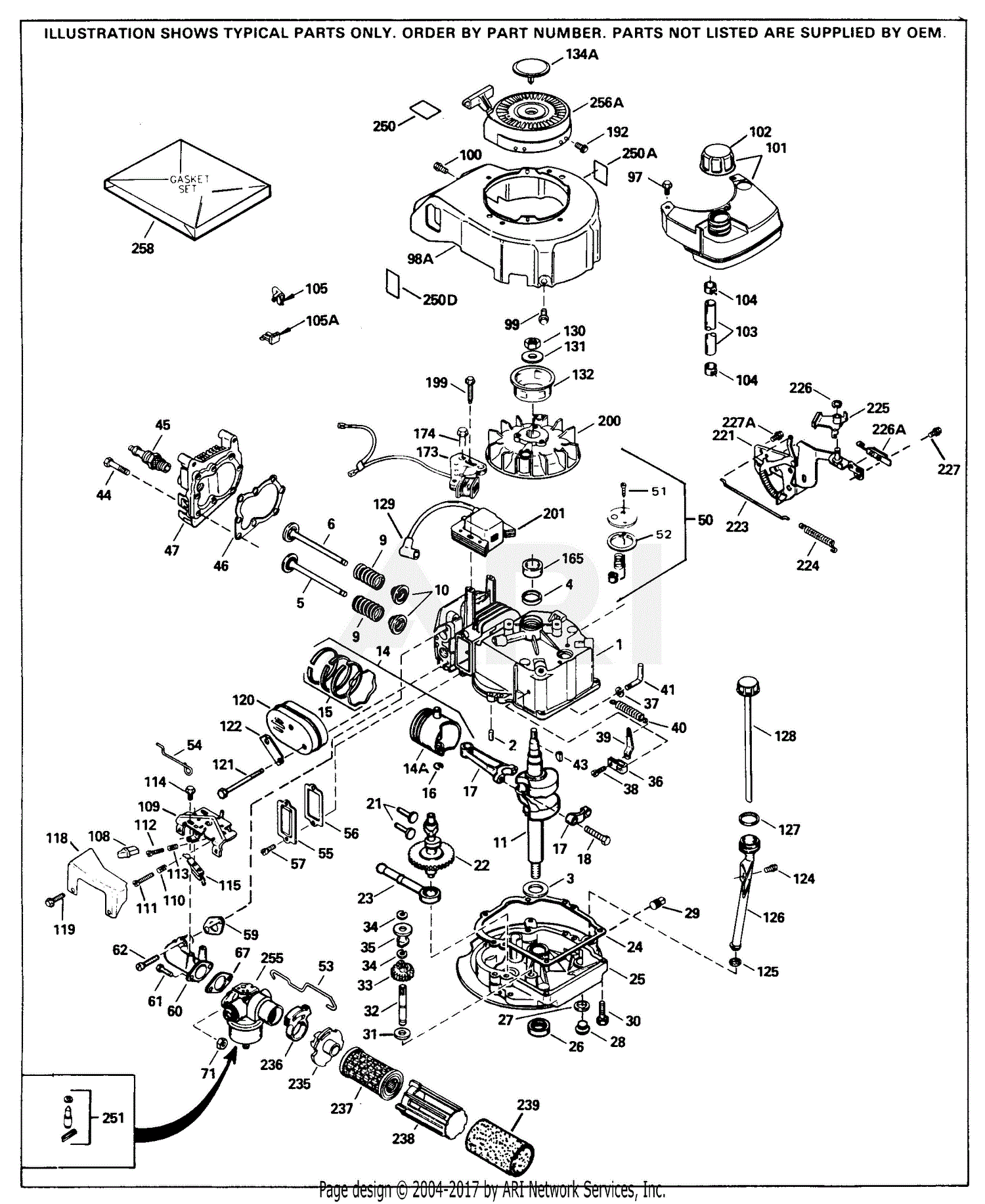 Tecumseh ECV100-145288G 143-384512 Craftsman 145288G-ECV100 Parts ...