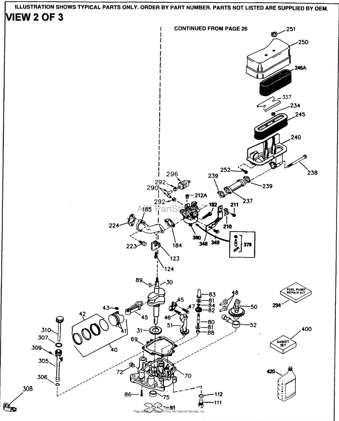 Tecumseh OHV135-203508F Parts Diagram For Engine Parts List #2