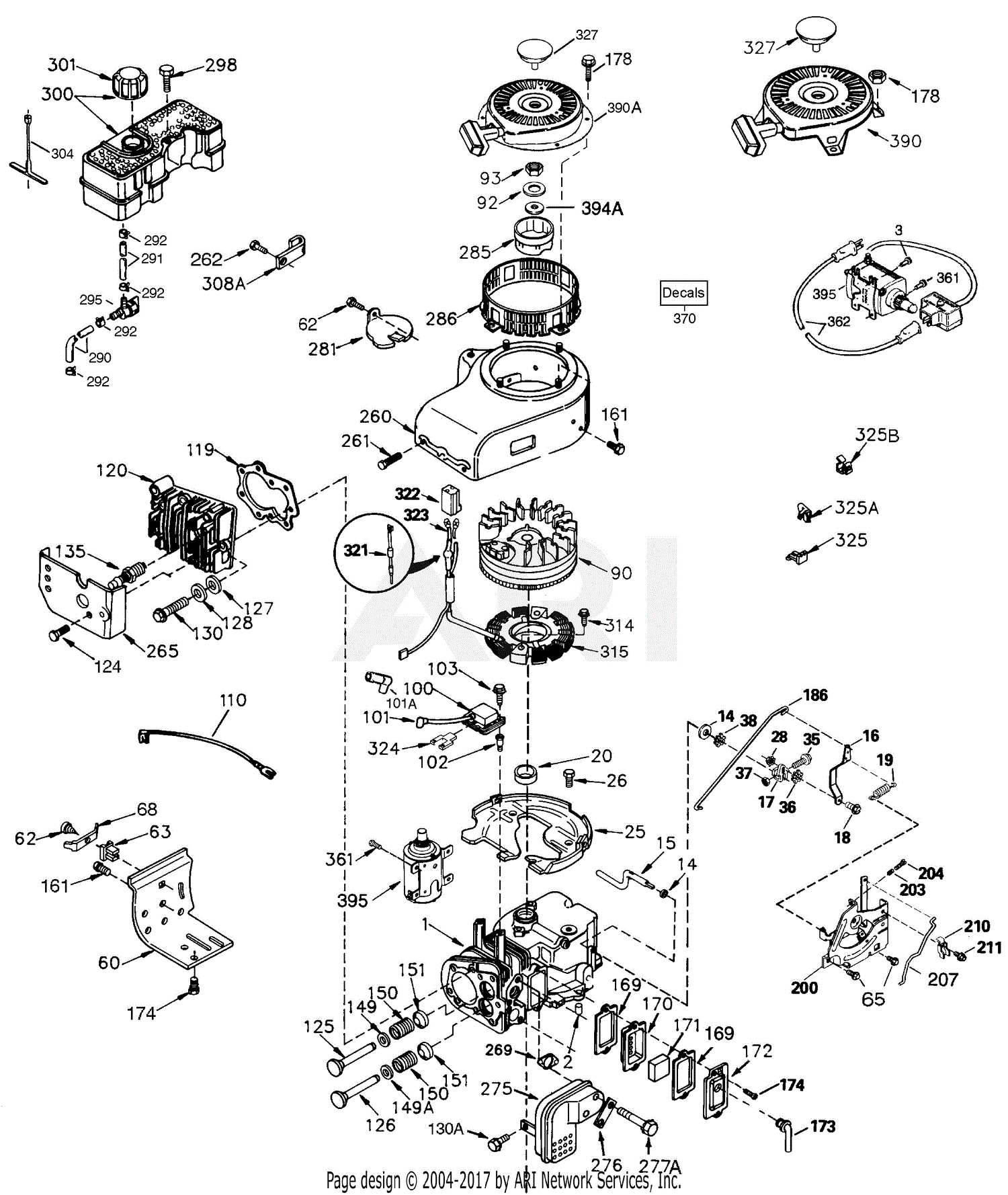 Tecumseh TVM220-157245E 143-951000 Craftsman 157245E-TVM220 Parts ...