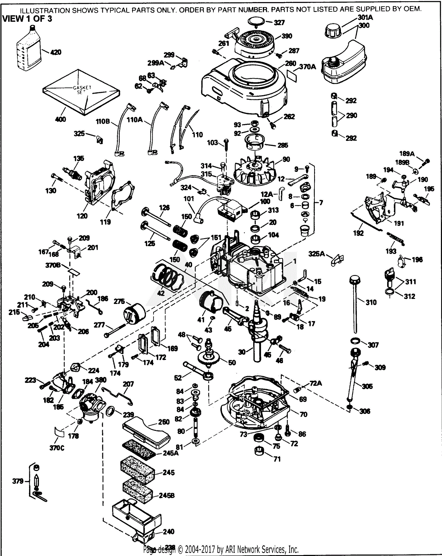 Tecumseh TVS105-53153H 143-414292 Craftsman 53153H-TVS105 Parts Diagram ...